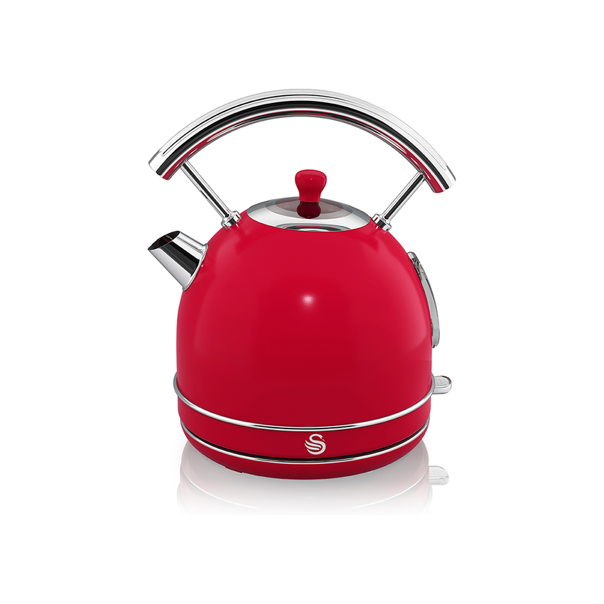 Swan Retro Dome Cordless Kettle & 2 Slice Toaster - Red (Photo: 5)